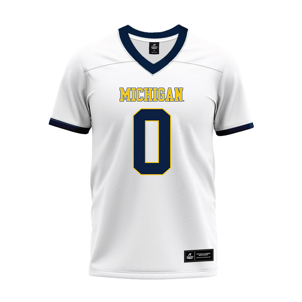 Michigan - NCAA Football : Kendrick Bell - White Premium Football Jersey-0