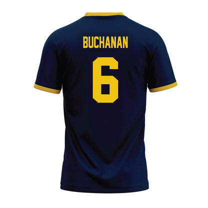 Michigan - NCAA Football : JJ Buchanan - Blue Premium Football Jersey-1