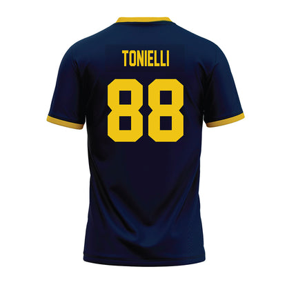 Michigan - NCAA Football : Deakon Tonielli - Blue Premium Football Jersey-1