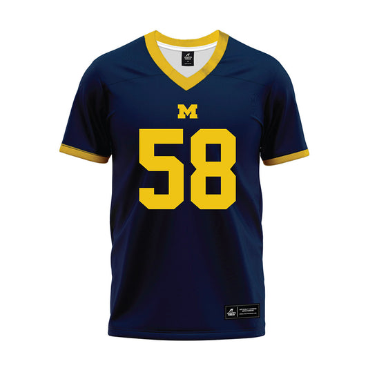 Michigan - NCAA Football : Malakai Lee - Blue Premium Football Jersey-0