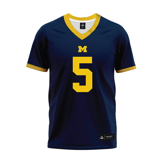 Michigan - NCAA Football : Savion Hiter - Blue Premium Football Jersey-0