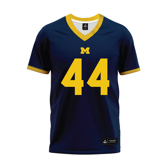 Michigan - NCAA Football : Eli Owens - Blue Premium Football Jersey-0