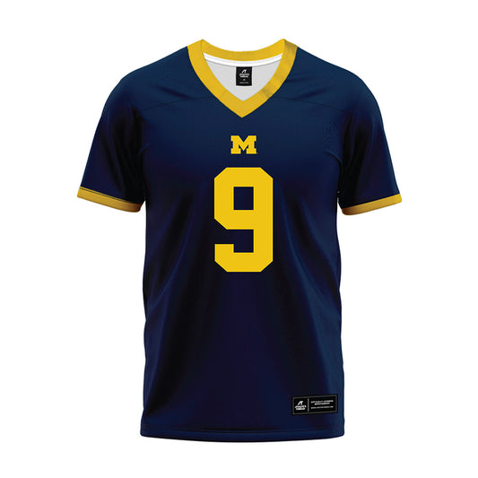Michigan - NCAA Football : Channing Goodwin - Blue Premium Football Jersey-0