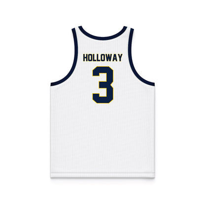 Michigan - NCAA Women's Basketball : Mila Holloway - White Basketball Jersey-1
