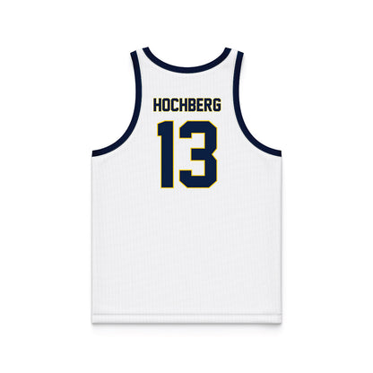 Michigan - NCAA Men's Basketball : Harrison Hochberg - White Basketball Jersey-1
