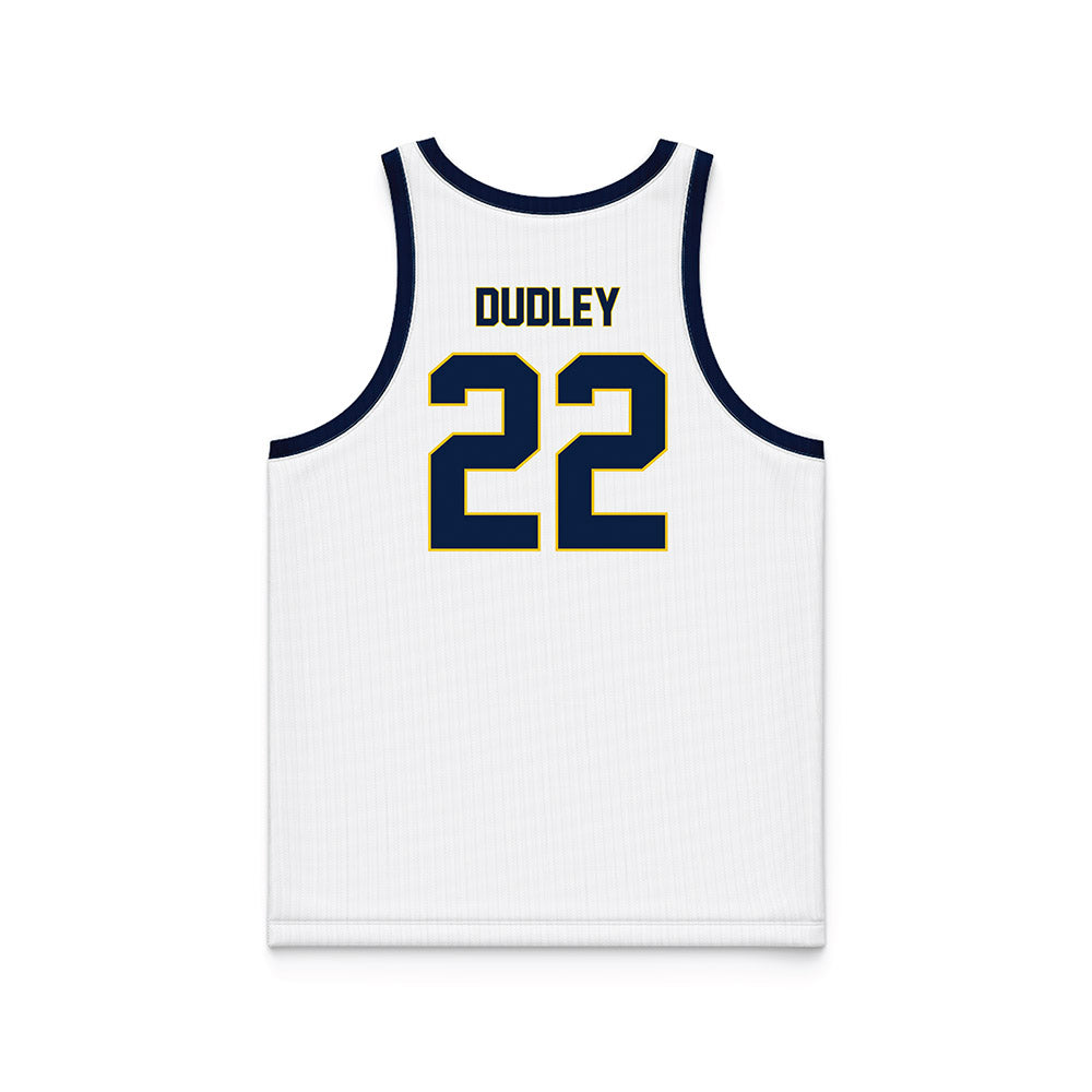 Michigan - NCAA Women's Basketball : Kendall Dudley - White Basketball Jersey-1