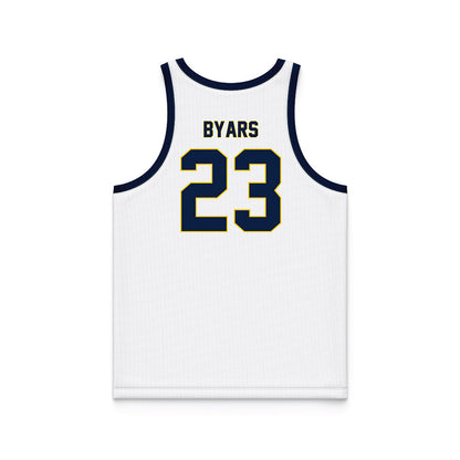 Michigan - NCAA Women's Basketball : Ciara Byars - White Basketball Jersey-1