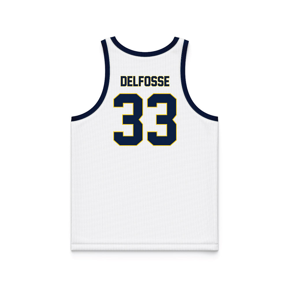 Michigan - NCAA Women's Basketball : Te'Yala Delfosse - White Basketball Jersey-1