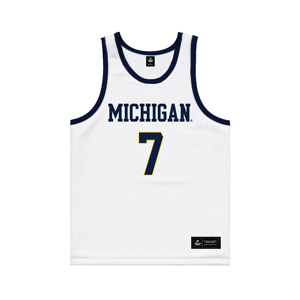 Michigan - NCAA Men's Basketball : Howard Eisley Jr - White Basketball Jersey-0