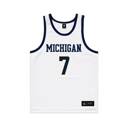 Michigan - NCAA Men's Basketball : Howard Eisley Jr - White Basketball Jersey-0