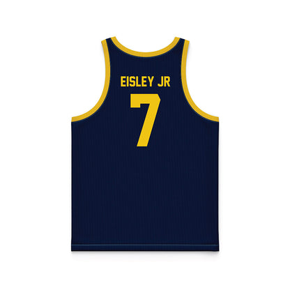 Michigan - NCAA Men's Basketball : Howard Eisley Jr - Blue Basketball Jersey-1