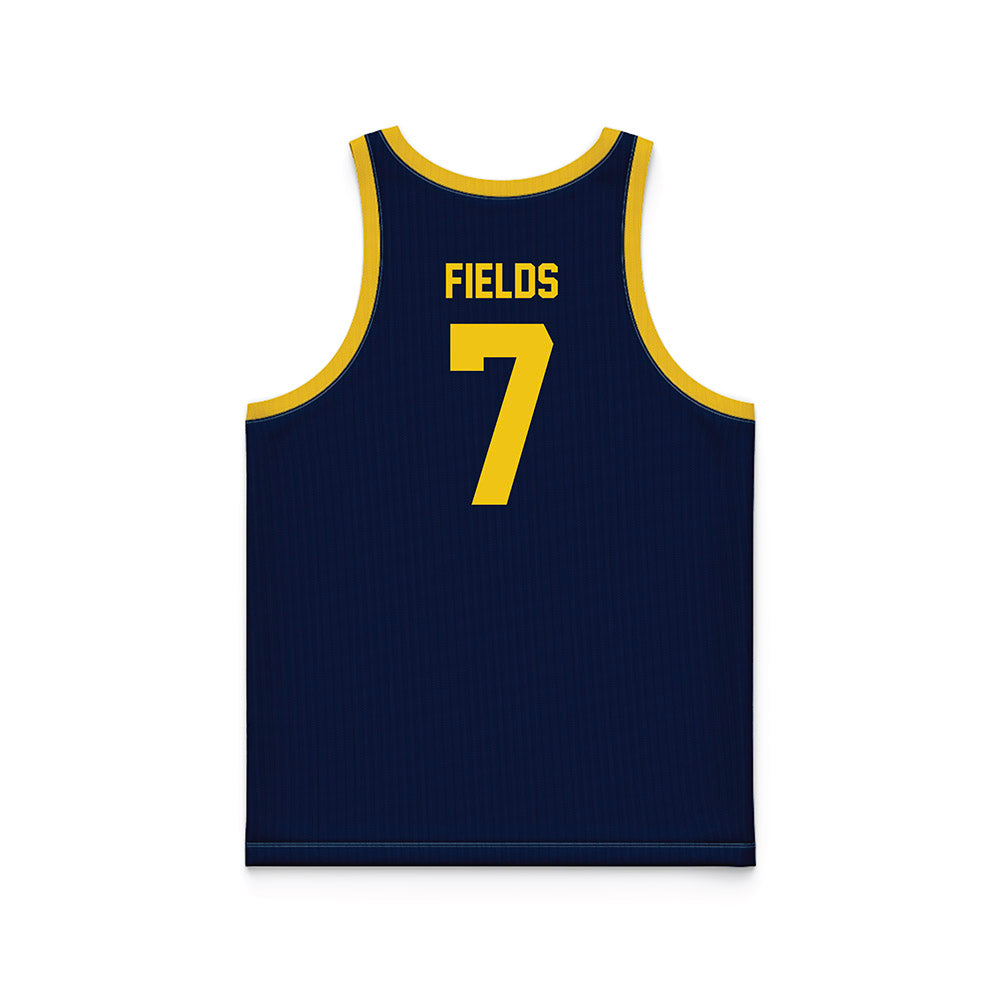 Michigan - NCAA Women's Basketball : Jessica Fields - Blue Basketball Jersey-1