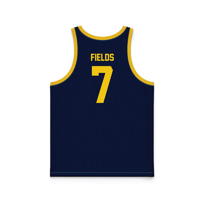 Michigan - NCAA Women's Basketball : Jessica Fields - Blue Basketball Jersey-1