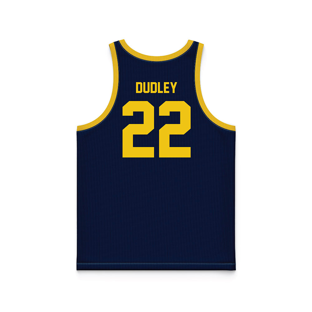 Michigan - NCAA Women's Basketball : Kendall Dudley - Blue Basketball Jersey-1