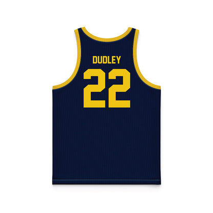 Michigan - NCAA Women's Basketball : Kendall Dudley - Blue Basketball Jersey-1