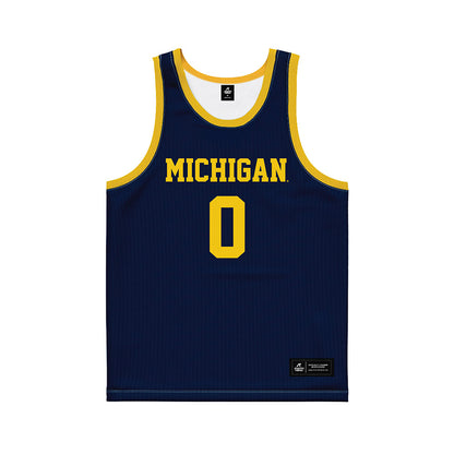 Michigan - NCAA Men's Basketball : Ricky Liburd - Blue Basketball Jersey-0