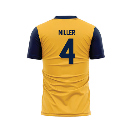 Michigan - NCAA Men's Soccer : Nolan Miller - Maize Soccer Jersey-1