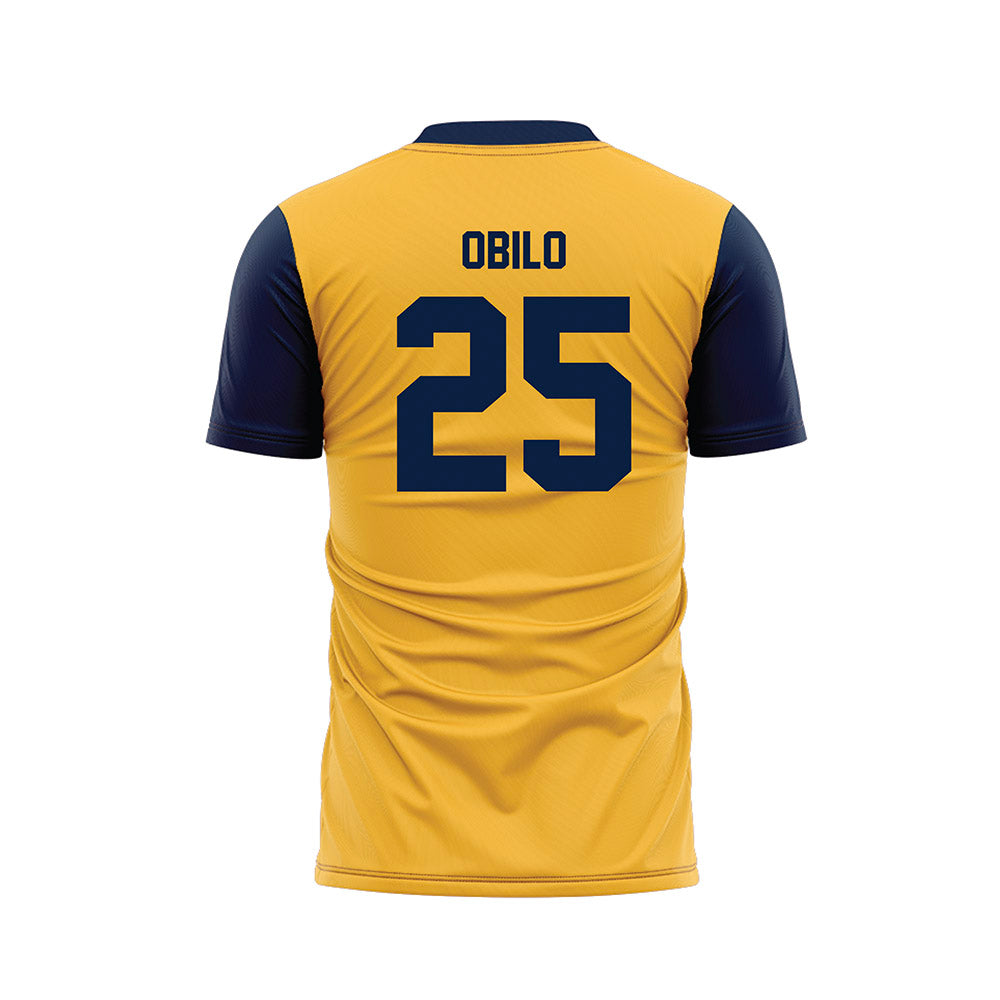 Michigan - NCAA Men's Soccer : Dubem Obilo - Maize Soccer Jersey-1