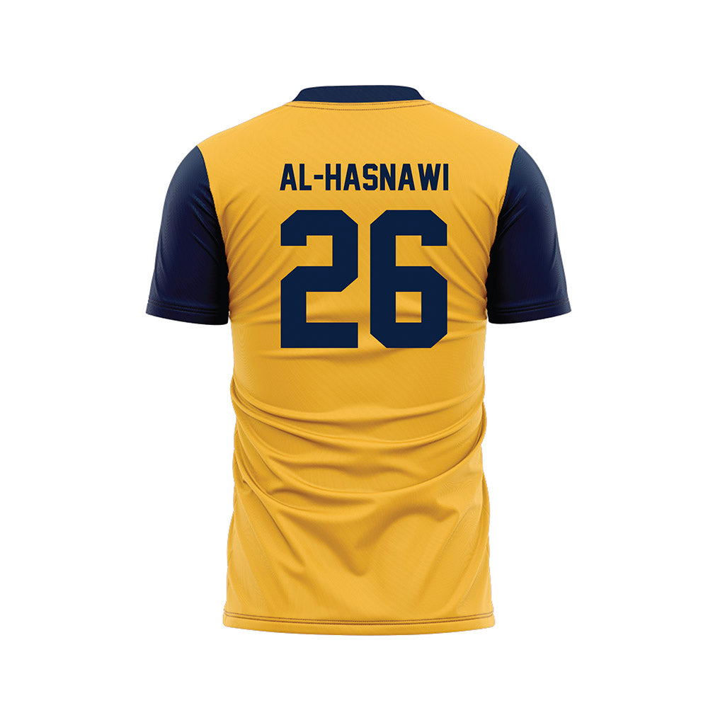 Michigan - NCAA Men's Soccer : Moshtaba Al-Hasnawi - Maize Soccer Jersey-1