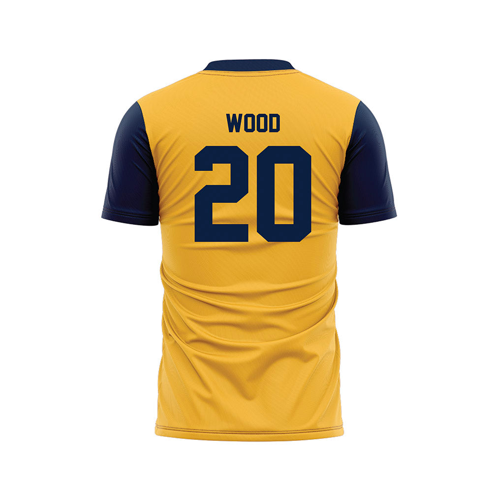 Michigan - NCAA Men's Soccer : Ethan Wood - Maize Soccer Jersey-1