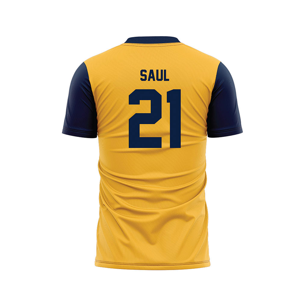 Michigan - NCAA Men's Soccer : Bode Saul - Maize Soccer Jersey-1