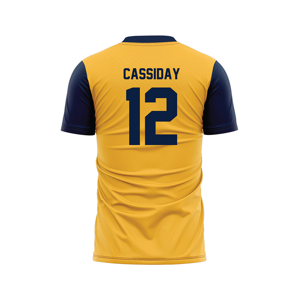 Michigan - NCAA Men's Soccer : Nicholas Cassiday - Maize Soccer Jersey-1