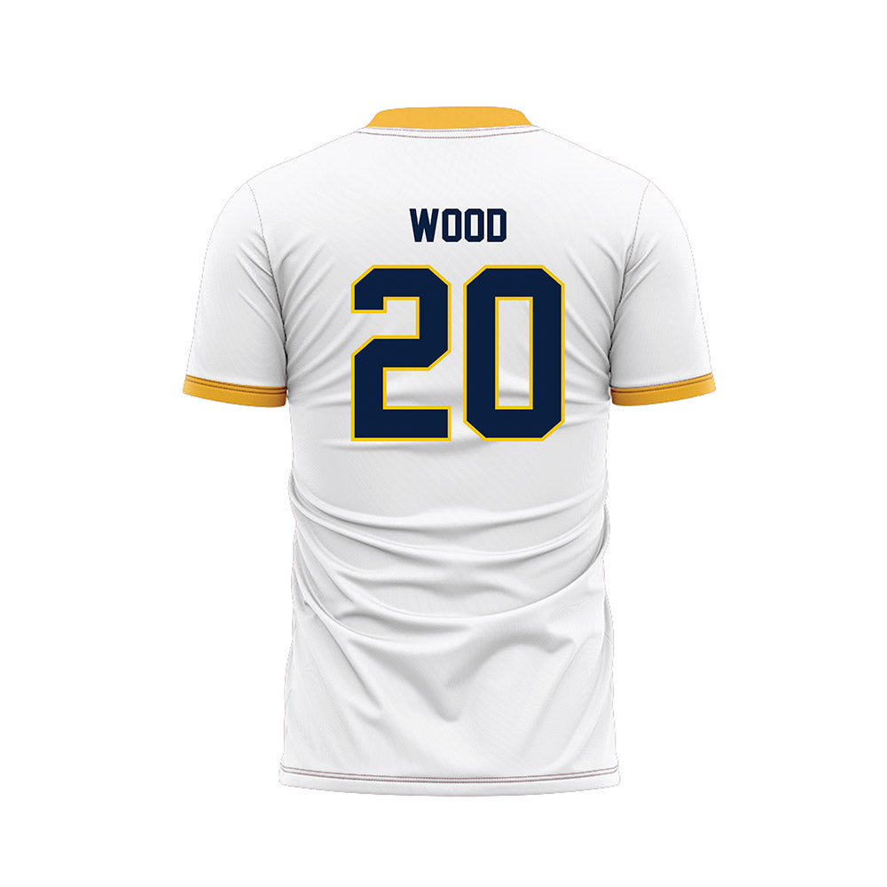 Michigan - NCAA Men's Soccer : Ethan Wood - White Soccer Jersey-1