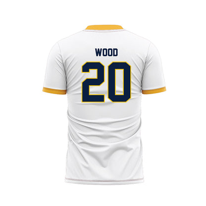 Michigan - NCAA Men's Soccer : Ethan Wood - White Soccer Jersey-1