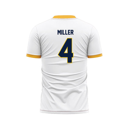 Michigan - NCAA Men's Soccer : Nolan Miller - White Soccer Jersey-1