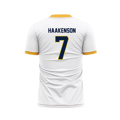 Michigan - NCAA Women's Soccer : Meredith Haakenson - White Soccer Jersey-1