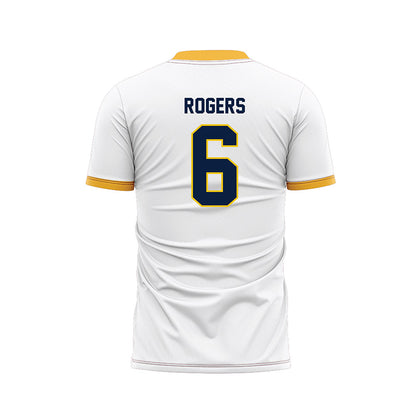 Michigan - NCAA Men's Soccer : Quin Rogers - White Soccer Jersey-1