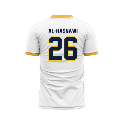 Michigan - NCAA Men's Soccer : Moshtaba Al-Hasnawi - White Soccer Jersey-1