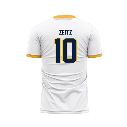 Michigan - NCAA Men's Soccer : Uriel Zeitz - White Soccer Jersey-1