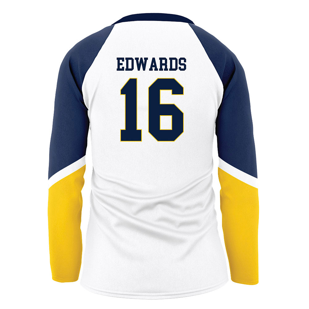 Michigan - NCAA Women's Volleyball : Camille Edwards - White Volleyball Jersey-1