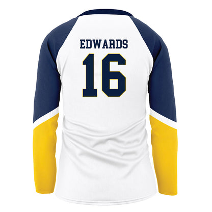 Michigan - NCAA Women's Volleyball : Camille Edwards - White Volleyball Jersey-1