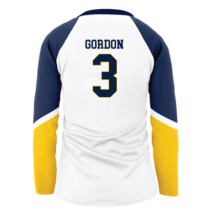 Michigan - NCAA Women's Volleyball : Cymarah Gordon - White Volleyball Jersey-1