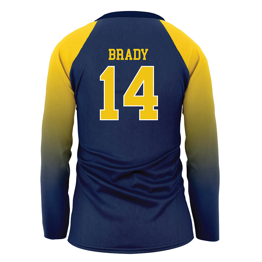 Michigan - NCAA Women's Volleyball : Hannah Brady - Blue Volleyball Jersey-1