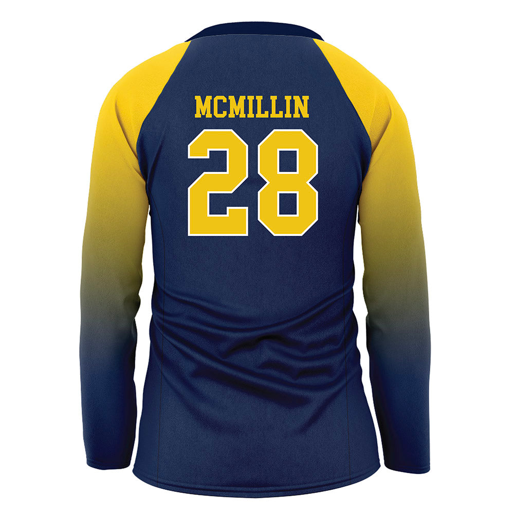 Michigan - NCAA Women's Volleyball : Trixie McMillin - Blue Volleyball Jersey-1