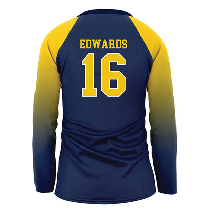Michigan - NCAA Women's Volleyball : Camille Edwards - Blue Volleyball Jersey-1
