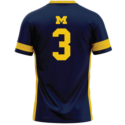 Michigan - NCAA Women's Lacrosse : Emma Burke - Lacrosse Jersey -1