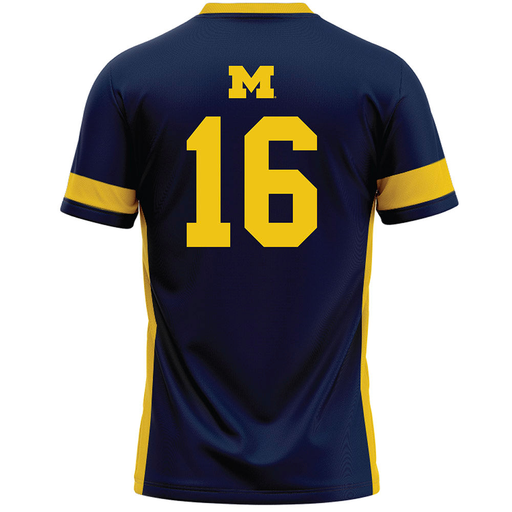 Michigan - NCAA Women's Lacrosse : Kassidy Isaacson - Lacrosse Jersey -1