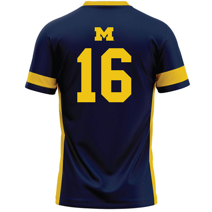 Michigan - NCAA Women's Lacrosse : Kassidy Isaacson - Lacrosse Jersey -1