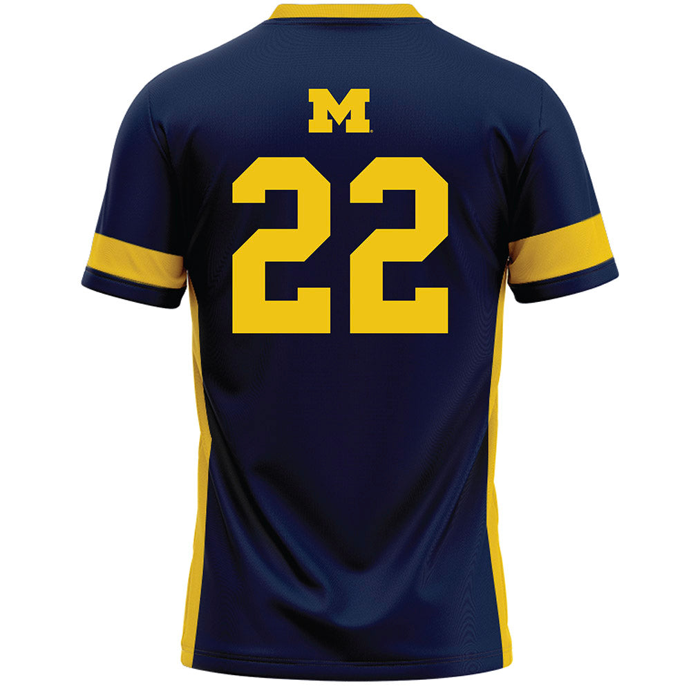 Michigan - NCAA Women's Lacrosse : Truus van Wees - Lacrosse Jersey -1
