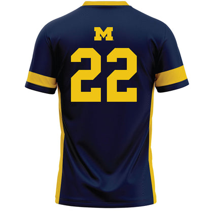 Michigan - NCAA Women's Lacrosse : Truus van Wees - Lacrosse Jersey -1