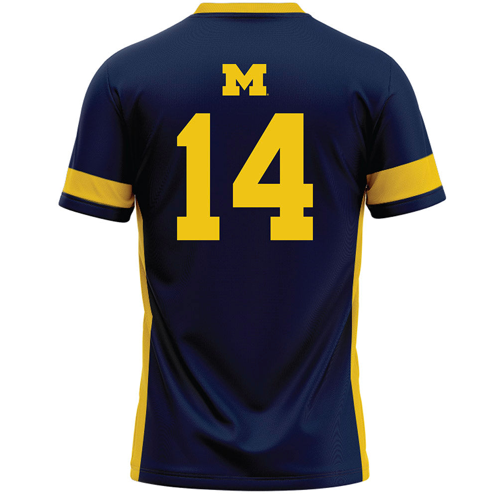 Michigan - NCAA Women's Lacrosse : Jill Smith - Lacrosse Jersey -1