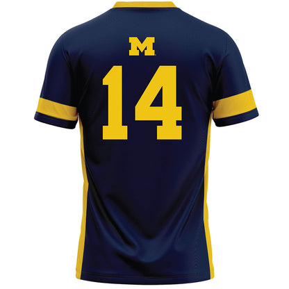 Michigan - NCAA Women's Lacrosse : Jill Smith - Lacrosse Jersey -1
