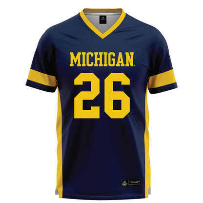 Michigan - NCAA Women's Lacrosse : Molly Fagan - Lacrosse Jersey -0