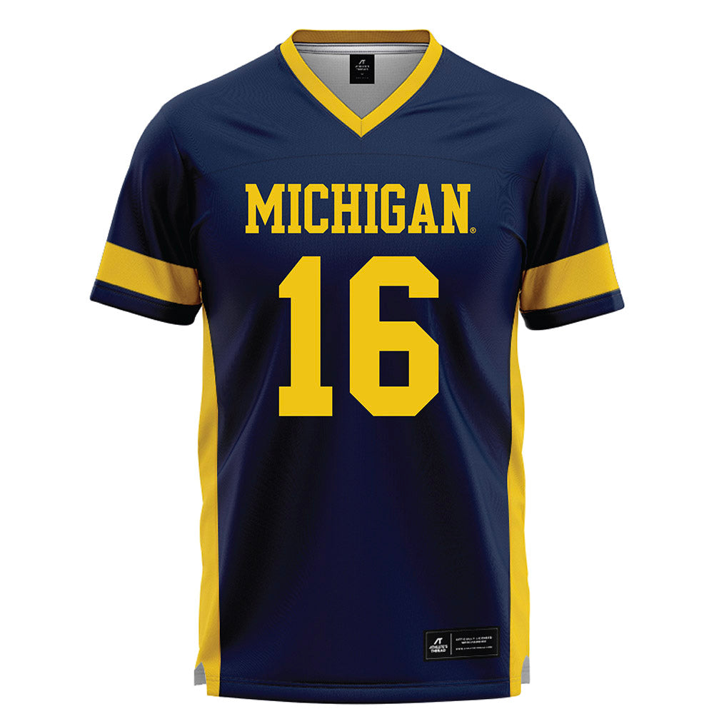 Michigan - NCAA Women's Lacrosse : Kassidy Isaacson - Lacrosse Jersey -0