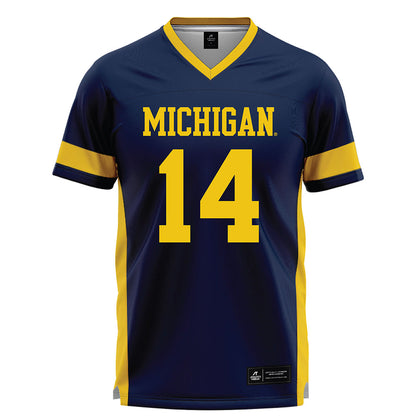 Michigan - NCAA Women's Lacrosse : Jill Smith - Lacrosse Jersey -0