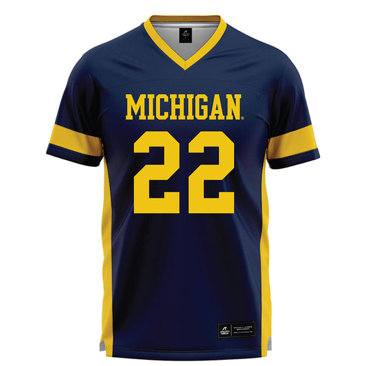 Michigan - NCAA Women's Lacrosse : Truus van Wees - Lacrosse Jersey -0